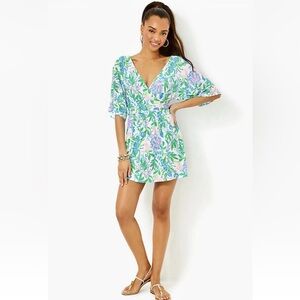 NWT originally $168 Lilly Pulitzer Parigi Skort Romper Resort Just a Pinch M